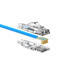 Ultra Slim 28AWG Cat6a UTP Patch Cable 7.5m Component Level Performance with Clear Assembly Boot